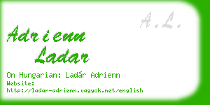 adrienn ladar business card